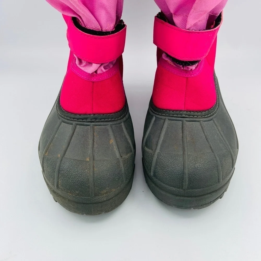 COLUMBIA Youth Girls Pink Powderbug Plus II Winter Snow Boot Waterproof Size 6